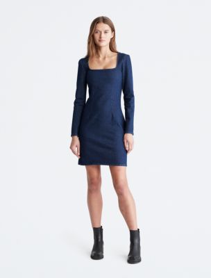 Calvin Klein Jeans CUT OUT RUCHED DETAILING DRESS - Day dress