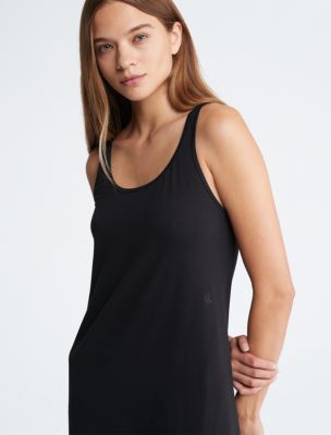 Calvin Klein MINI TANK DRESS - Jersey dress - black 