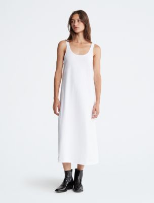 CALVIN KLEIN Women's Logo Slip White 000QF7222E100, 60% OFF