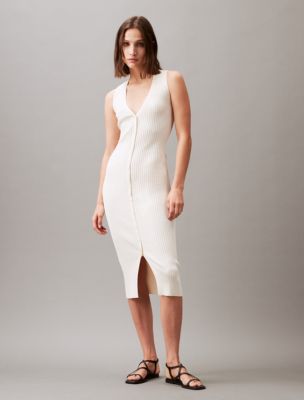 Calvin Klein Women's Plus Size Ruffle Hem Midi Dress