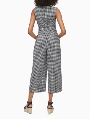 calvin klein gingham jumpsuit
