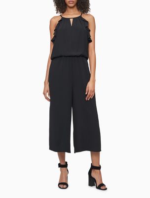 calvin klein purple jumpsuit