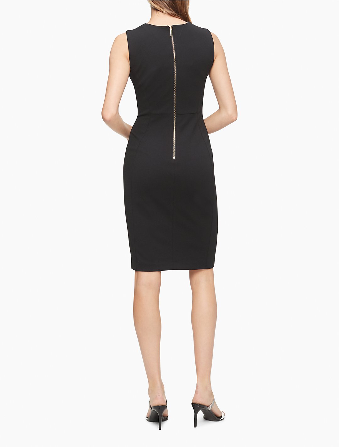 Solid Seamed Sheath Dress | Calvin Klein® USA