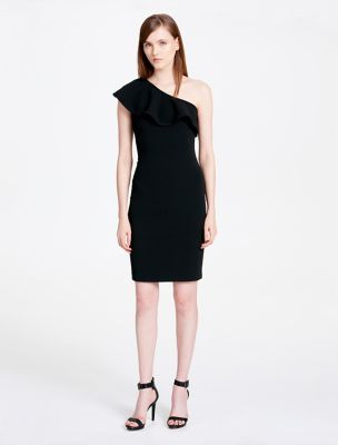 calvin klein ruffle dress