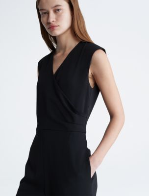 Calvin klein v neck sales jumpsuit