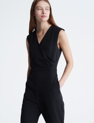 Calvin klein black women's jumpsuit online