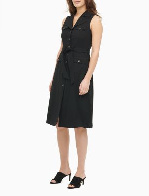 calvin klein button up dress
