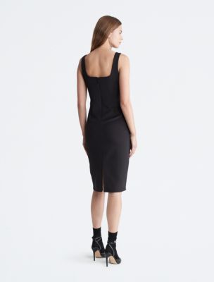 Black Check Dress  KF82901