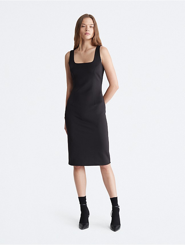 Mock Neck Mini Sheath Dress | Calvin Klein® USA