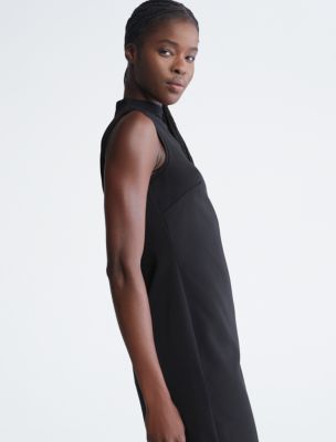Mock Neck Mini | USA Klein® Calvin Sheath Dress