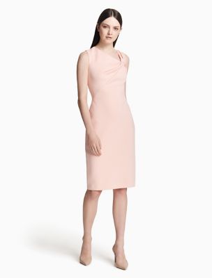 calvin klein pink sleeveless dress