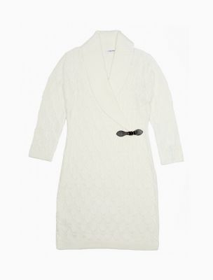 collar detail sweater dress
