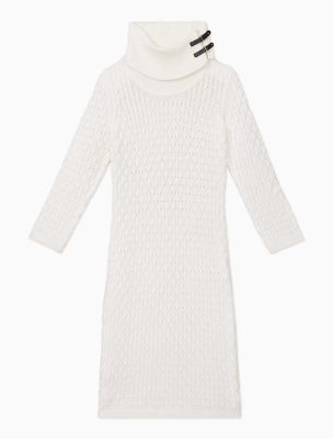 calvin klein sweater dress cowl neck