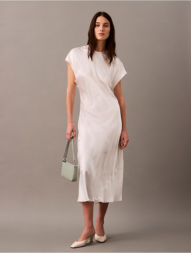 Crepe Printed Slip Dress | Calvin Klein Crepe Printed Slip Dress | Calvin Klein