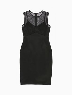 calvin klein black illusion dress