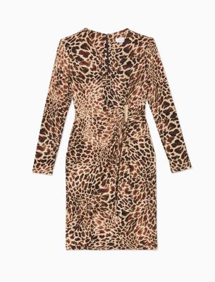 calvin klein animal print dress