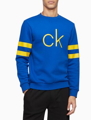 yellow calvin klein sweatshirt