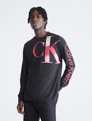 White calvin hotsell klein long sleeve