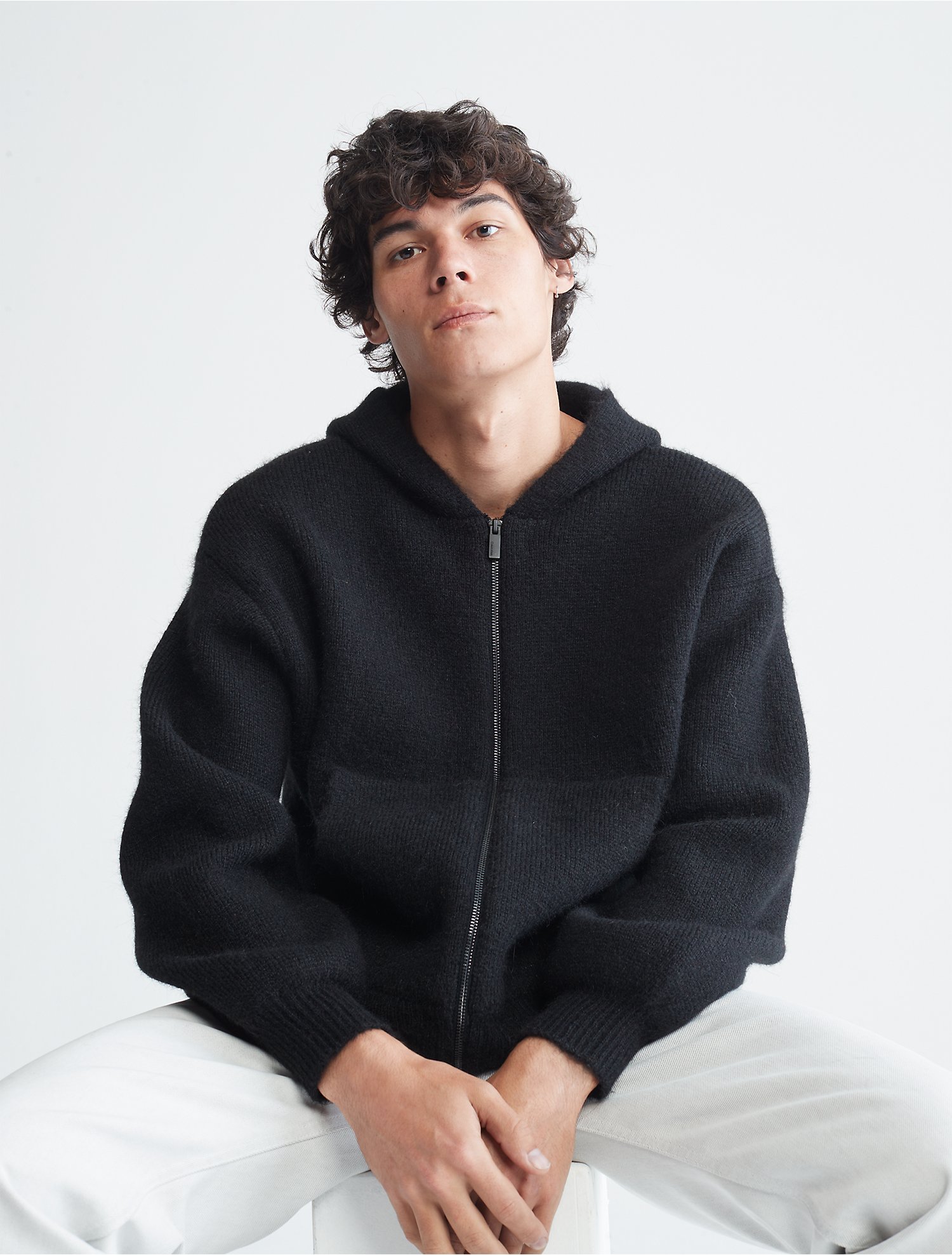 Inhalen Skim terugbetaling Standards Full Zip Hoodie Sweater | Calvin Klein