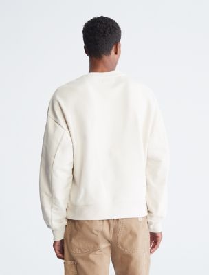 Khakis Relaxed Fit Stencil Logo Sweatshirt Calvin Klein