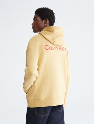 Yellow calvin klein store hoodie