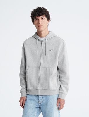 Calvin klein logo clearance zip hoodie