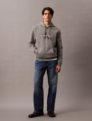 Monogram Logo Fleece Hoodie Calvin Klein