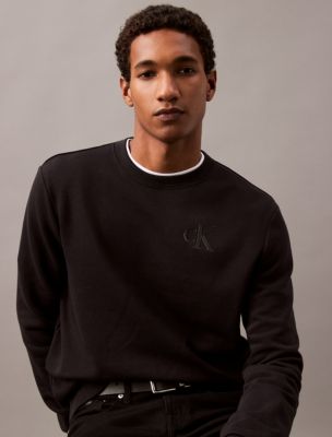 Calvin klein monogram sweatshirt sales