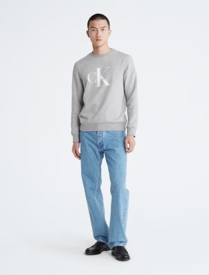 Monogram Logo Fleece Crewneck Sweatshirt | Calvin Klein