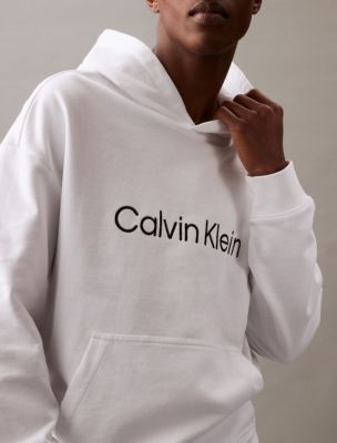 Relaxed Fit Standard Logo Hoodie, Brilliant White