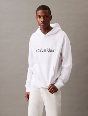 Relaxed Fit Standard Logo Hoodie, Brilliant White