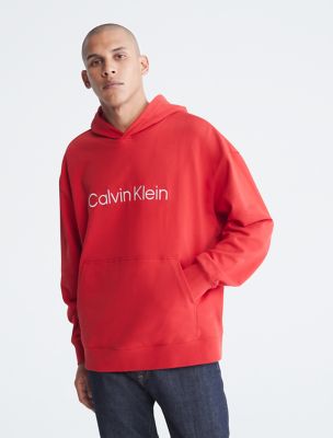 Calvin Klein Men's Relaxed-Fit Embroidered Monogram Logo Fleece