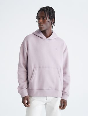 Relaxed Fit Archive Logo Fleece Hoodie, Grape