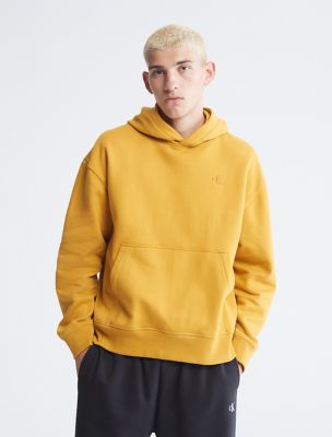 Relaxed Fit Archive Logo Fleece Hoodie, Sorbet/Yellow