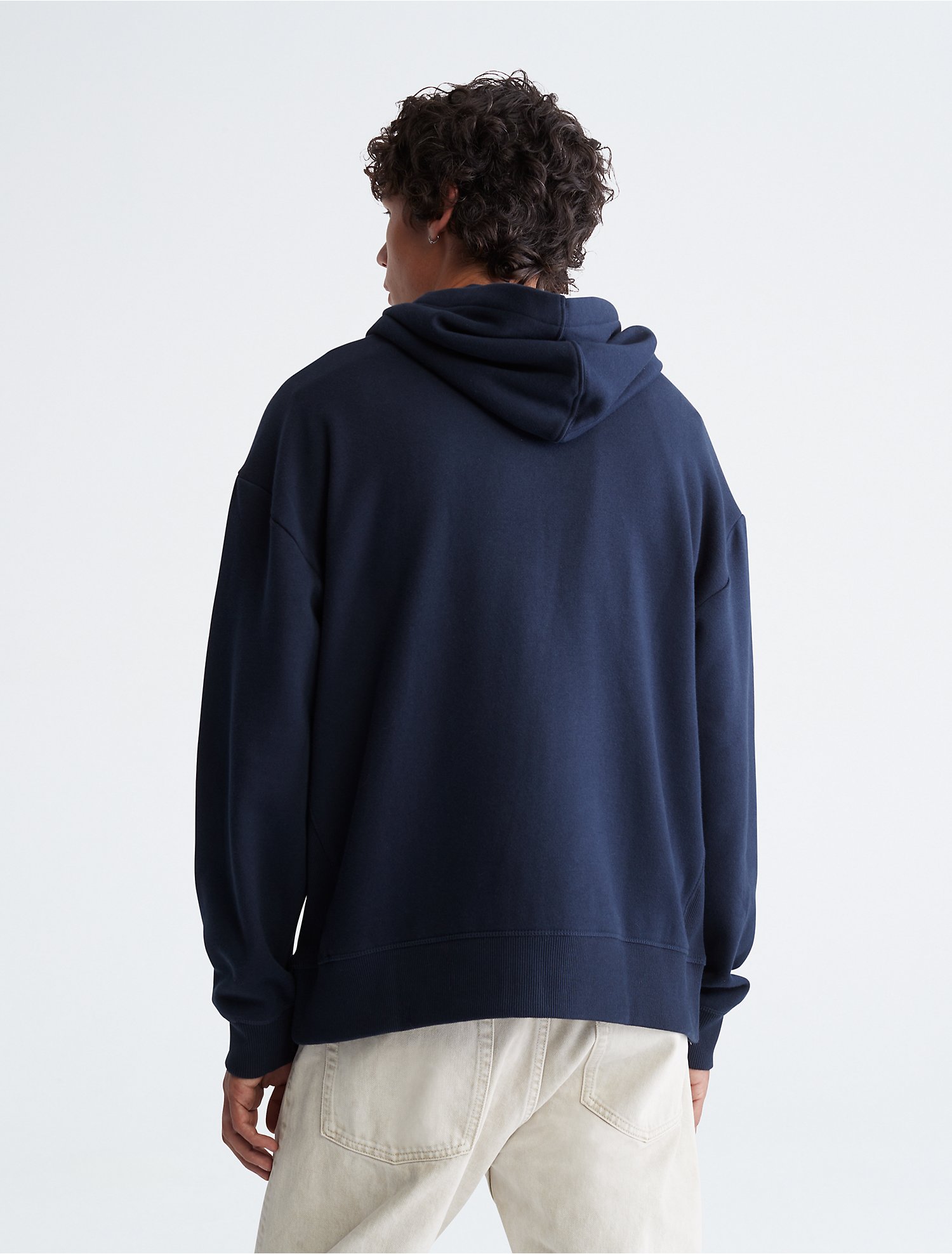 Relaxed Fit Archive Logo Fleece Full Zip Hoodie | Calvin Klein® USA