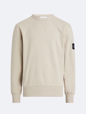 Monogram Logo Badge Crewneck Sweatshirt | Calvin Klein® USA