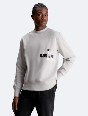 Static Monogram Logo Crewneck Sweatshirt, Calvin Klein