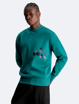 Monogram logo hot sale crewneck sweatshirt