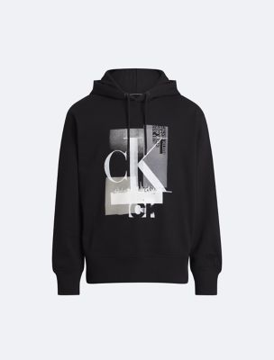 Klein® | Layered Relaxed Hoodie Graphic USA Calvin