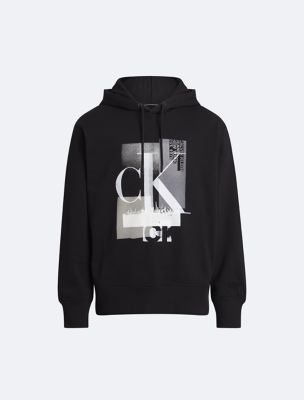 Calvin klein best sale relaxed logo hoodie