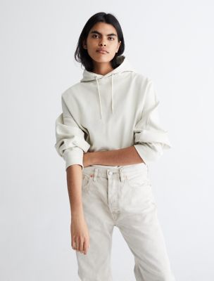 Calvin Klein Performance Relaxed Cropped Fleece Hoodie