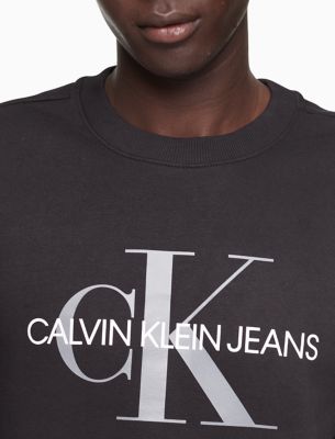 calvin klein core monogram logo sweatshirt