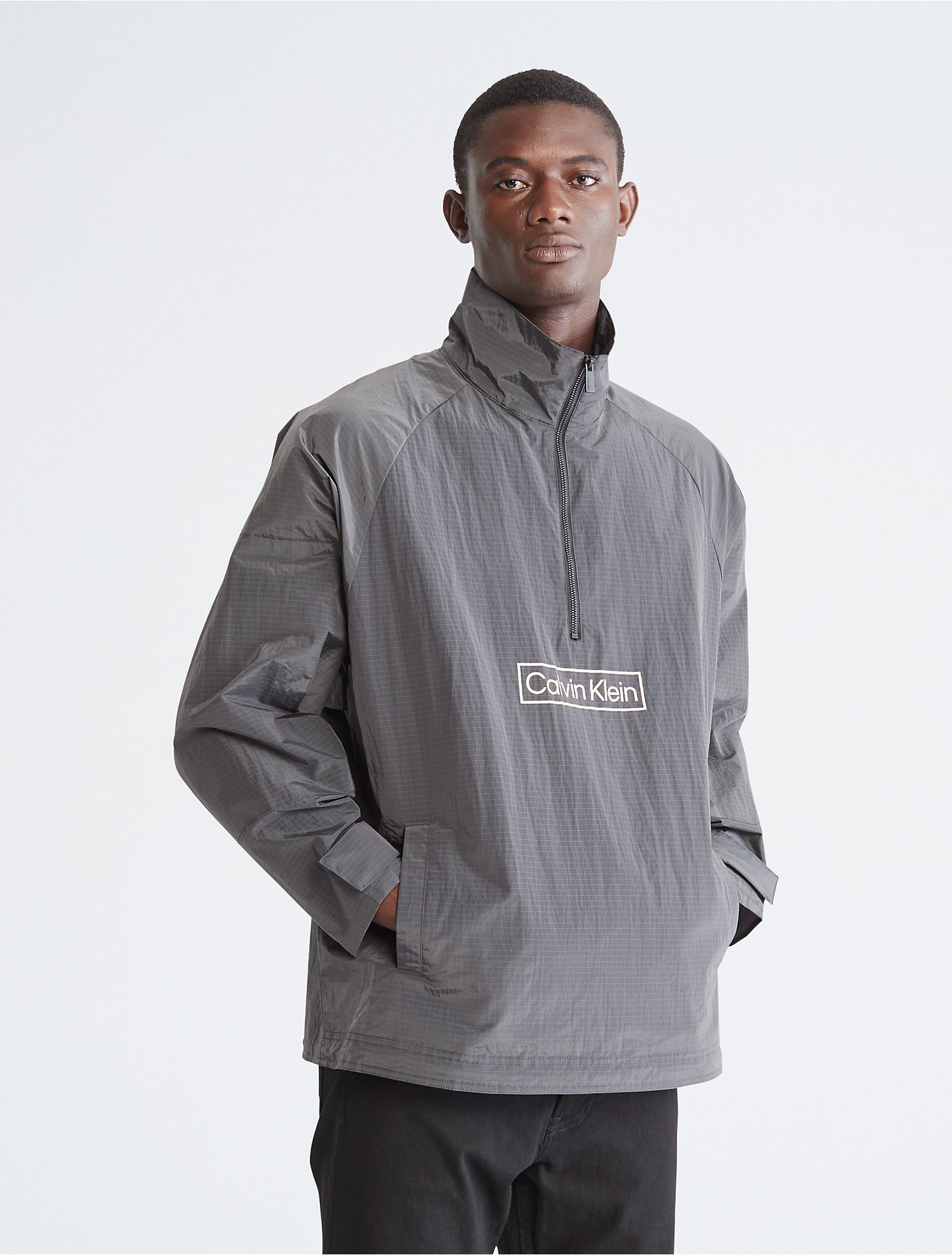 Half Zip Mock Neck Jacket | Calvin Klein