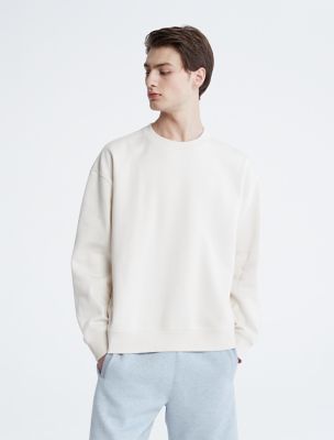 Relaxed Fit Archive Logo Fleece Sweatshirt, White