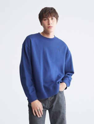 Relaxed Fit Archive Logo Fleece Sweatshirt, Beacon Blue