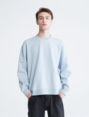 Relaxed Fit Archive Logo Fleece Sweatshirt, Blue Heather