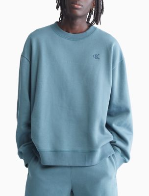 Relaxed Fit Archive Logo Fleece Sweatshirt, Blue Lake