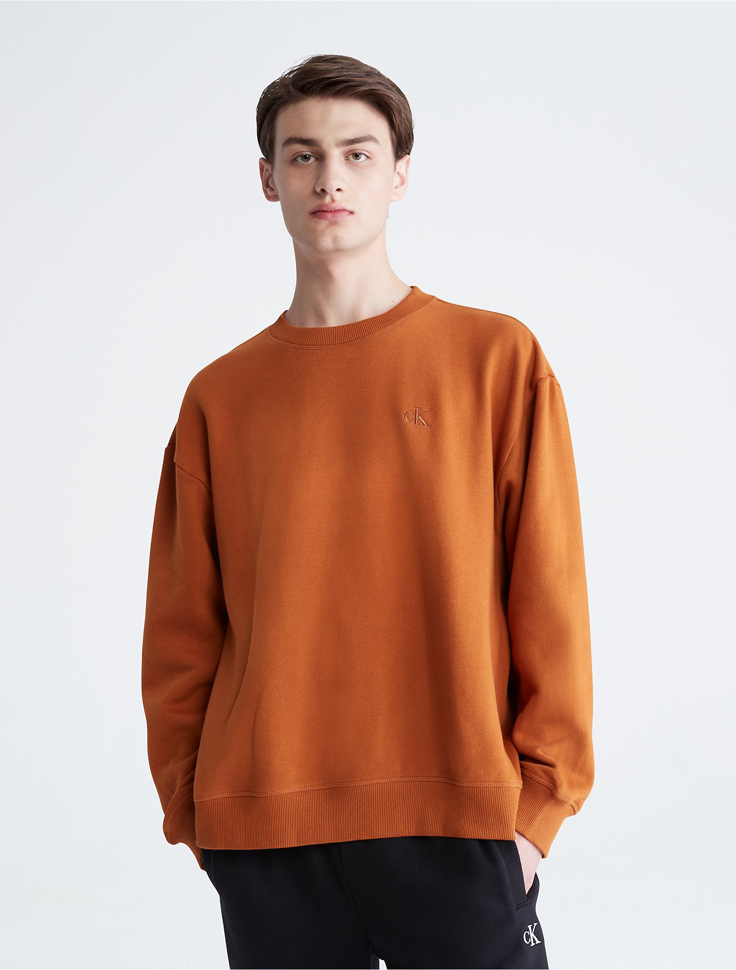 Relaxed Fit Archive Logo Fleece Sweatshirt | Calvin Klein® USA
