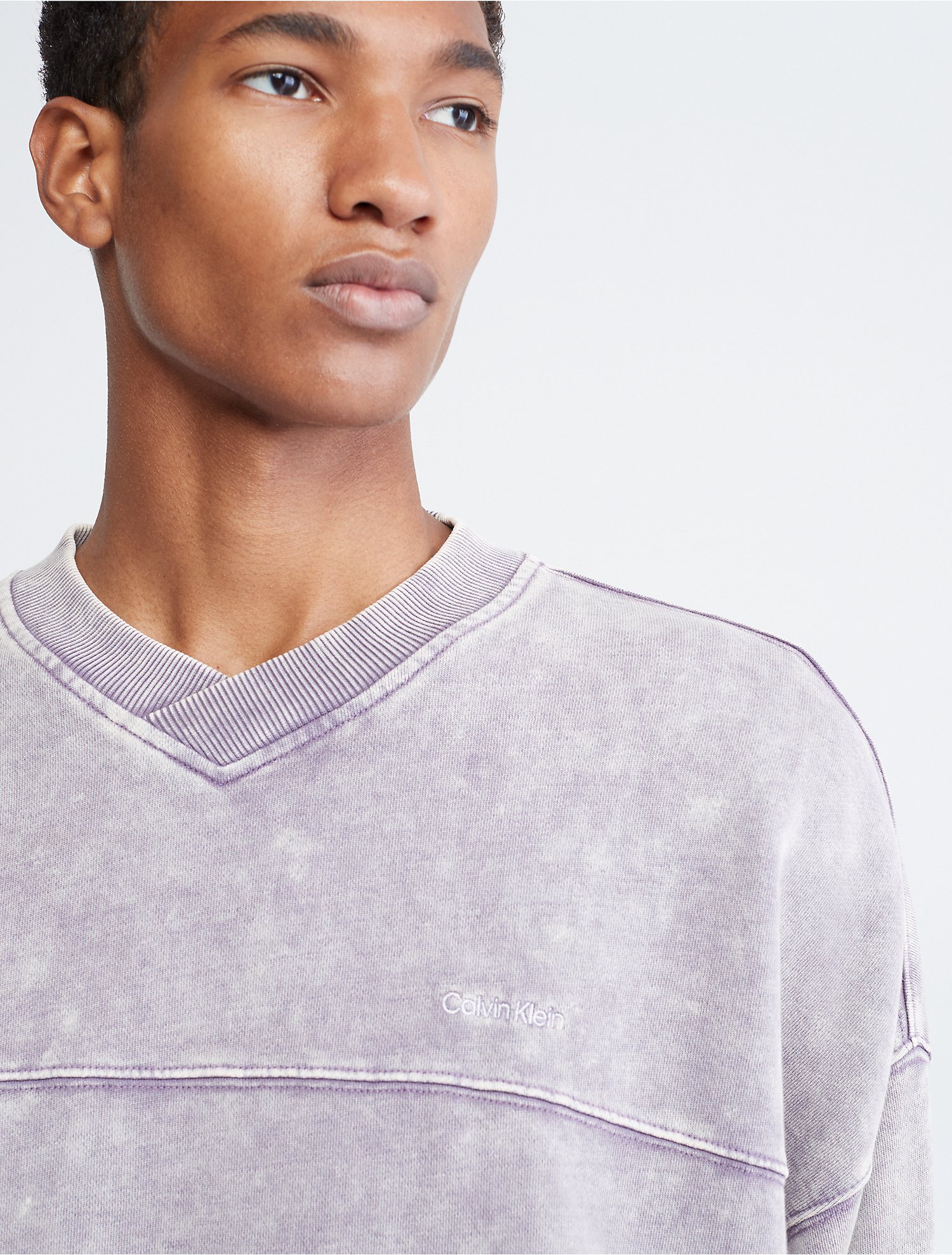 Toegepast God IJver Color Relaxed Fit Overdyed Canvas Terry Sweatshirt | Calvin Klein