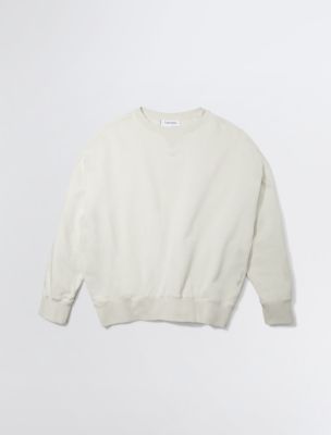 Standards Fleece Crewneck Sweatshirt, Bone White